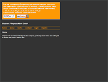 Tablet Screenshot of elephantfilm.tv